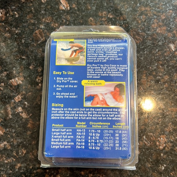 NWT: DRYPRO Waterproof Arm Cast Cover - Picture 4 of 4